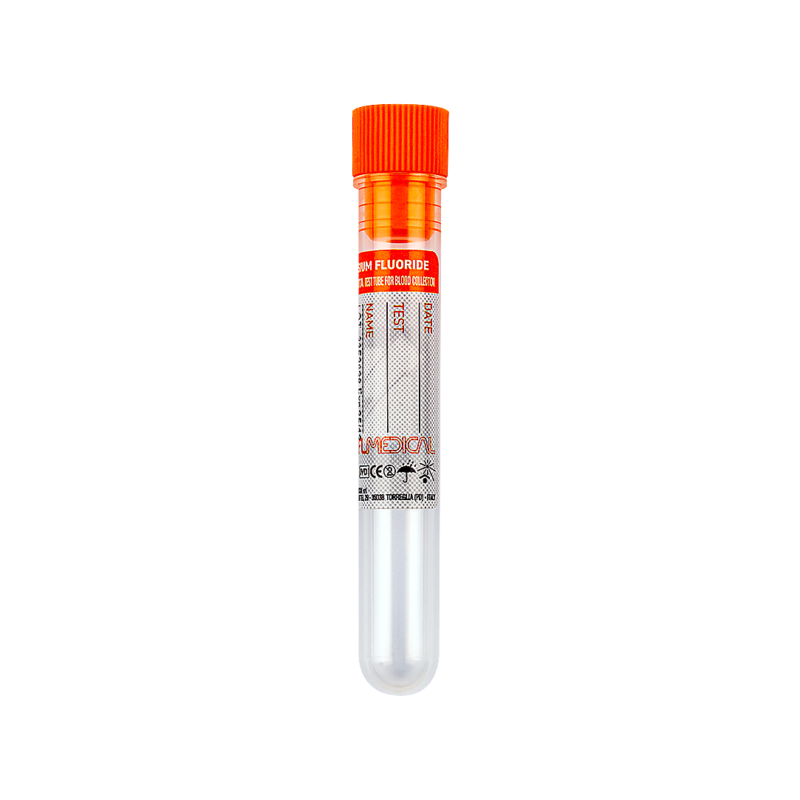 test tube with potassium fluoride