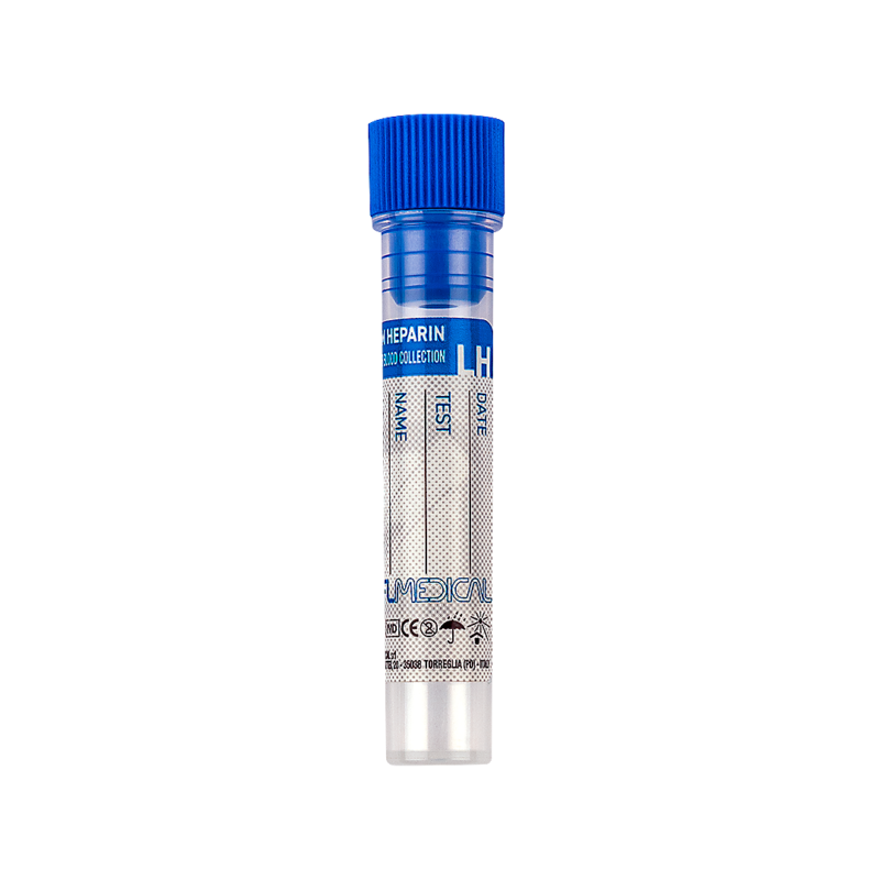 test tube with lithium heparin x 1 ml of blood