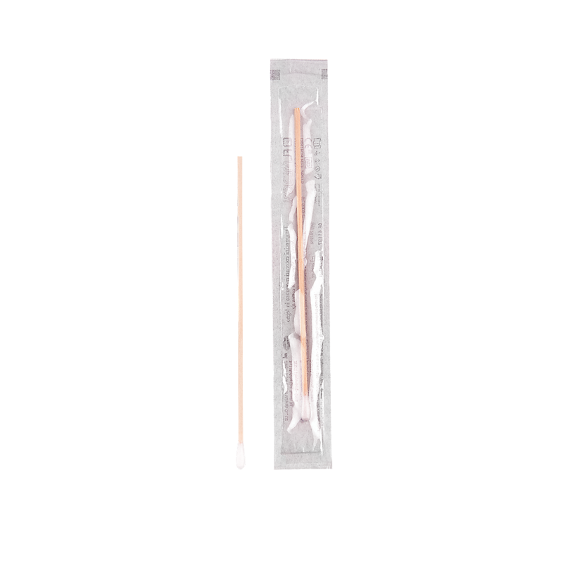 swab wooden stick with cotton tip