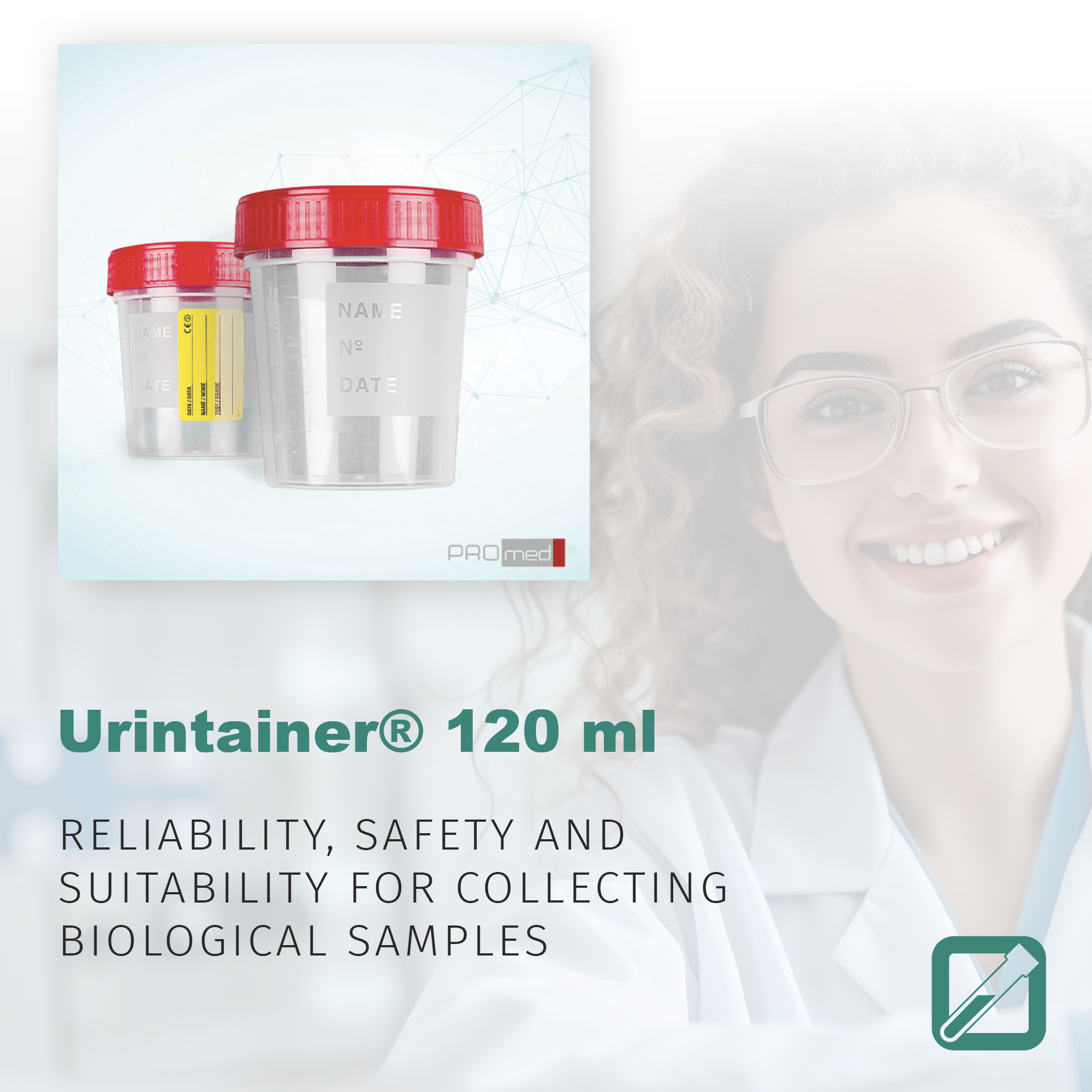 Urintainer® 120 ml containers: reliability, safety and suitability