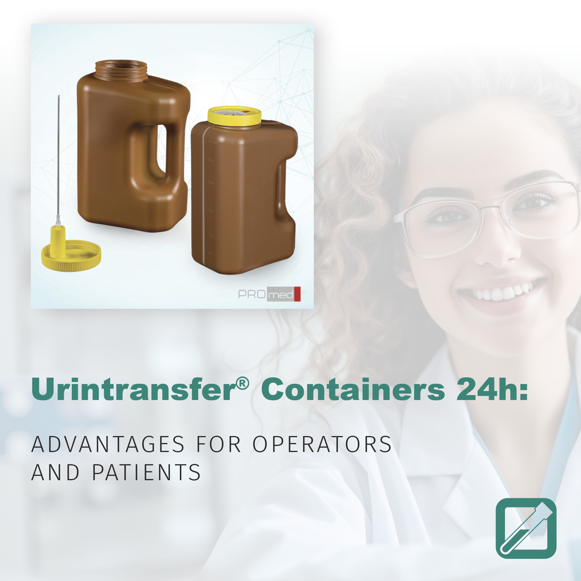 Urintransfer® Containers 24h: advantages for operators and patients
